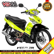 Decal Vega ZR Full Body Stiker Vega ZR Full Body Striping Vega ZR Variasi Full Body Movistar Motogp