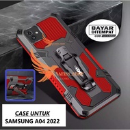 CASING HP UNTUK SAMSUNG A04 2022 MODEL BARU HARD CASE KLIP KESING SILIKON STANDING CASE