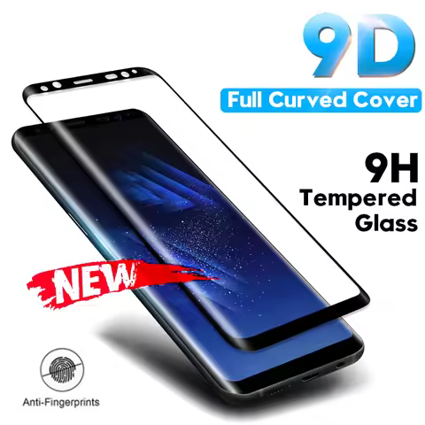 Tempered 9D Curved Glass Film For Samsung Galaxy Note 8 9 S9 S8 Plus S7 Edge Screen Protector For Sa