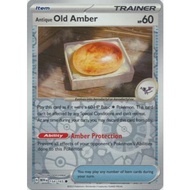 Pokemon Scarlet & Violet 151 Antique Old Amber [Reverse Holo] #154 Pokemon Scarlet & Violet 151