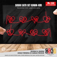 Cutting Stiker Love Your Self Heart BTS Album Variasi Motor Mobil Sticker Tulisan Body Kaca
