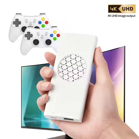 New G99 Plug And Play TV Game Console 4K HD Output Dual Wireless Controllers Support Two Player Gami