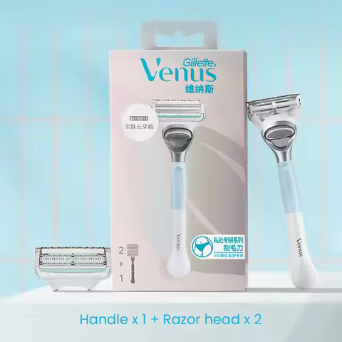 Gillette Venus Private Research Series Shaving Knife Front And Rear Double Lubricated Soap Strip 2-L