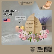FRAME MAS KAHWIN IJAB QABUL/PLATE HANTARAN (FREE STAND) SHIP OUT 1-3 DAYS