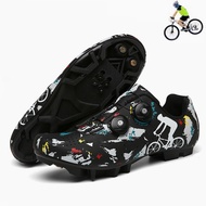 Men and Women Cycling Shoes mtb Carbon Road Bike Shoes Men Sneakers Breathable Self-locking Riding B