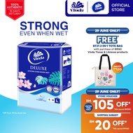 Vinda Deluxe Soft Pack Facial Tissue Large Size (4x110s) - Strong Even When Wet