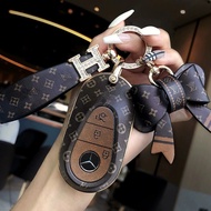 Suitable for Mercedes-Benz Benz Key Cover c260l Car c200 Ladies GLC Bag EQE350 High-End Feeling 24 S
