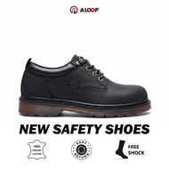[NEW] Aloof KADUGA - Original Crazy Horse Men's Low Boots Safety Shoes