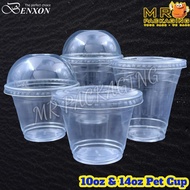 10oz 14oz PET Cup with Lid  [ 50pcs± ]  Benxon A98 10 14 - Disposable Plastic Cup - Starbucks look a