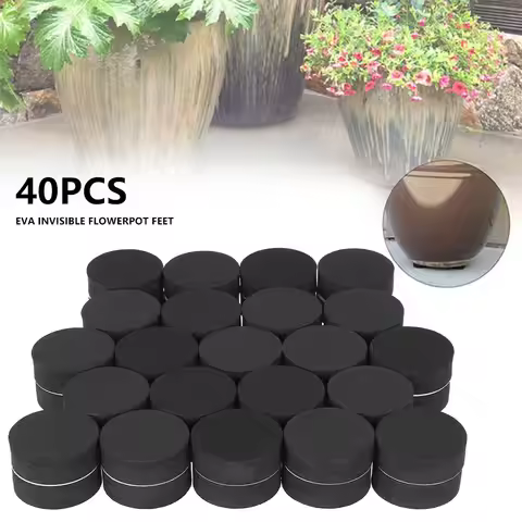 40PCS Pot Feet Risers Plant Riser Invisible Pot Feet for Indoor/Outdoor Planters Adhesive Pad Plant 