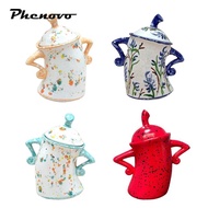 [Phenovo] Attitude Canister Sassy Teapot with Attitude for Living Room Wedding Kitchen