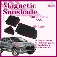 Magnetic Sunshade for Mitsubishi ASX (6pcs) Ready Stock