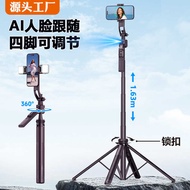 C17 Selfie Stick Smart AI Anti-Shaking Gimbal Face Tracking Floor-standing Retractable Tripod Phone 