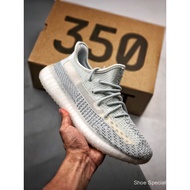 【Physical photos】Unisex Couple shoes UA ''Cloud White Reflective'' Yeezy Boost 350 v2 Running Shoes 