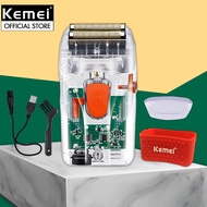 Kemei KM-NG987 dual blade shaver with powerful 5w capacity, can whiten hair roots - genuine distribu