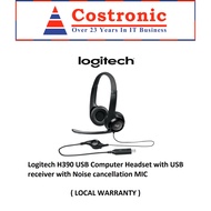 LOGITECH H390 USB COMPUTER HEADSET WITH NOISE CANCELLATION MIC