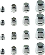 heyous 16PCS Silver Metal Iron Round Handle Wedges 8/10/12/14mm Hammers Axes Toboggan Fixing Reinfor