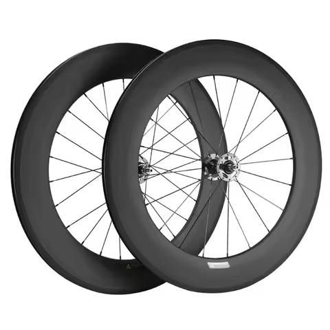 Carbon Fixed Gear Wheelset 700c 88mm Single Speed Fixed Gear Wheel 25mm Width Fixie Wheelset Clinche