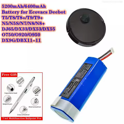 CS Battery for Ecovacs Deebot Ecovacs Deebot T5/T8/T8+/T9/T9+, N5/N5S/N7/N8/N8+,DJ65/DX33/DX53/DX55,