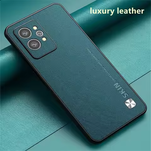 For Realme 9 Pro Plus Case Stylish Leather Cover For Realme 9i Case Luxury Soft Silicone Bumper Real