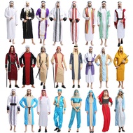 20 Styles Princes of Qatar Adult Prince Arabian Arab Costume Men Middle East Ali Baba Sheik Costumes