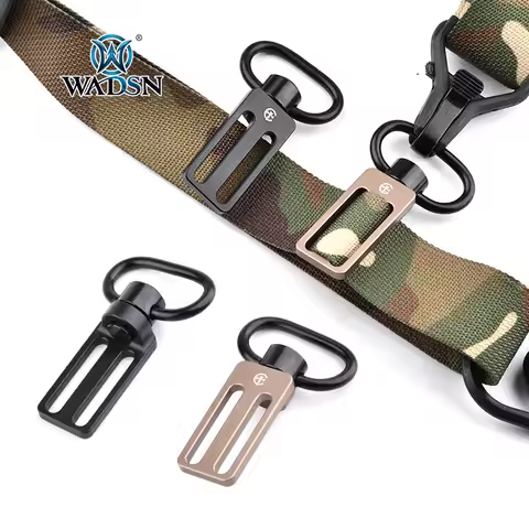 WADSN Tactical 2 To 1 Point Triglide Convertible QD Sling Conversion Adaptor 1in / 1.25in Metal M4 A