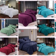 "PROYU" 100% COTON 7-In-1 Hotel Tone High Quality Fitted Bedsheet With Comforter (Queen/King)