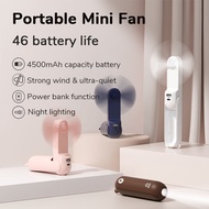 JISULIFE Portable Fan Mini Handheld Fan USB mAh Recharge[ljy]