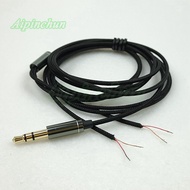 Aipinchun 3.5Mm 3-Pole Jack DIY Earphone Headphone Repair Replacement Wire Cord Black Color A42