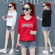 2024新款春秋薄款ins连帽卫衣女 韩版宽松显瘦长袖女装新款上衣潮2024 new spring and autumn thin ins hoodedrtfg65