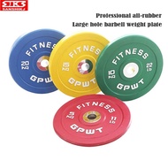 Original Colorul Barbell Weight Plates, Full Weight Competitive, Big Hole, Full Rubber Barbell Piece
