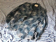 Scotch and Soda denim patchwork pattern jacket suit fdmtl