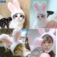 『27 Pets』Pet Hat Cat Cute Rabbit Ears Cap Cat Headdress Pet Supply Hat for Dog Cat