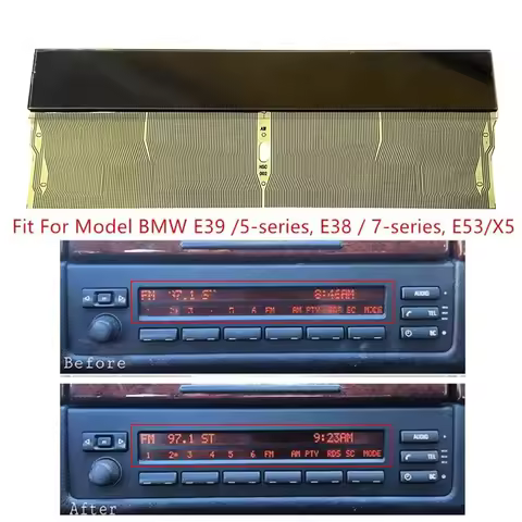 LCD Display Screen Repair for BMW E53 E38 E39 5 & 7 Series 740IL 750IL 760IL X5 4.8 & X5M Mid Radio 