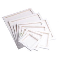 Stretched White Blank Canvas, White Canvas 1.6cm Thick Oil Painting Canvas Cotton Art Supplies Canva