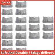 20Pcs 24mmx11mmx10mm Console Mixer Slider Fader Knobs Replacement for Potentiometer Gray Knob Black 
