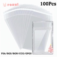 ROXUL 100 Sheets PSA BGS Slab Sleeve, Waterproof Strong PSA BGS Card Brick Film,  Durable Transparen