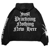 Sweater Hoodie Chic Haven Boxy Fit Fleece Limited Edition Asli - Pria, Wanita Unisex Hitam Distro Te