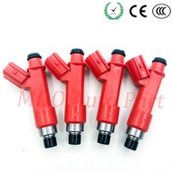 4 ชิ้น 1001-87F90 หัวฉีดน้ำมันเชื้อเพลิงประสิทธิภาพสูงE85 850ccสำหรับใหม่โตโยต้าSupra 1Jzget 2JZGTEเ