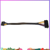 24 Pin to 14 Pin ATX PSU Main Power Adapter Braided Sleeved Cable for  for  PC and Servers 12-Inch(3