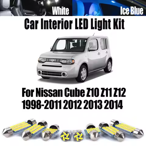 Canbus For Nissan Cube Z10 Z11 Z12 1998- 2011 2012 2013 2014 Car License Plate Bulbs Vehicle LED Int
