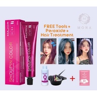 MONA 🇲🇾 [Free Peroxide + Full Set Tool + Hair Treatment] Hair Dye Shoupin 首品 Pewarna Rambut Hair Col