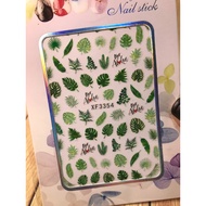 Nail Sticker - Leaf nail Sticker XF3354