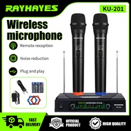RAYHAYES Microphone Wireless System Professional UHF Mic Singing Karaoke Set Home KTV