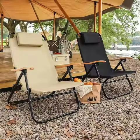 Kermit High Back Camping Chair 5 Gear Adjustable Recliner Foldable Outdoor Chair Lightweight Portabl