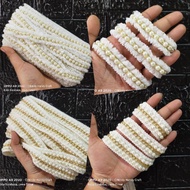 Pearl Drawstring Lace per yard - Drawstring Lace - Pearl Lace - Wasp Lace