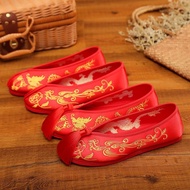 Bride Xiuhe Wedding Shoes Women Wedding Shoes Red Xiuhe Shoes Sedan Cloth Shoes Women Chinese Weddin