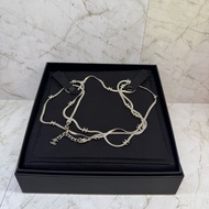 CHANEL銀色17花蛇骨鍊