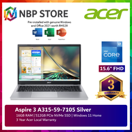 Acer Aspire 3 A315-59-7105 15.6 FHD Laptop Silver ( i7-1255U 16GB 512GB SSD Intel W11 HS )