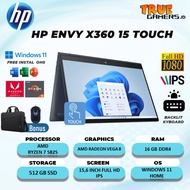 LAPTOP HP ENVY X360 15 AMD RYZEN 7 5825 RAM 16GB 512SSD VEGA8 WIN11 15.6FHD IPS